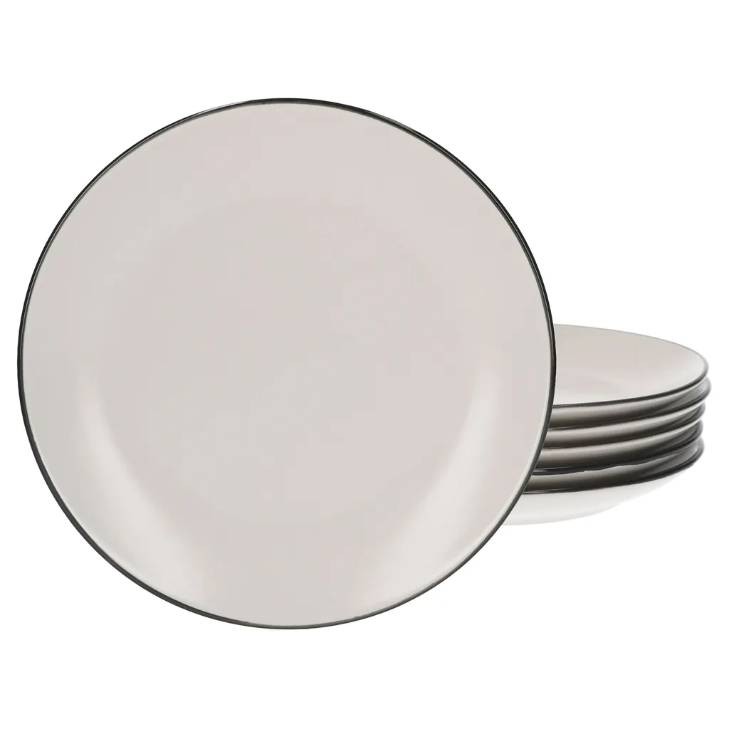 24tlg. Geschirrset Campo Creme 6 Pers. Kaffeebecher Suppenteller Kuchenteller Speiseteller 3 24tlg. Geschirrset Campo Creme 6 Pers. Kaffeebecher Suppenteller Kuchenteller Speiseteller – Bild 3
