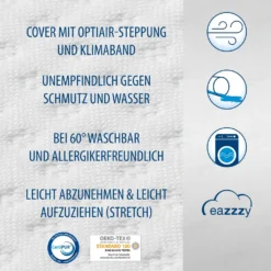 Genius Eazzzy Matratzentopper 140x200 Cm Matratzenauflage Topper Visco Set Bett; A19205 -Qualitätsladen Für Geschirr d6e31c5dded5716c3c5f7a230c3f1474