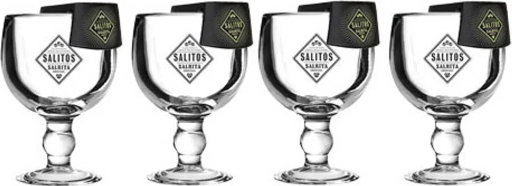Salitos Salrita Cocktail 4er Set - 4x Cocktailglas + 4x Flaschenhalter 1 Salitos Salrita Cocktail 4er Set - 4x Cocktailglas + 4x Flaschenhalter