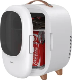 Baseus Mini Beauty Kühlschrank Für Kosmetik Reisekühlschrank Mit Heizung 8l 220V EU / 12V Weiß