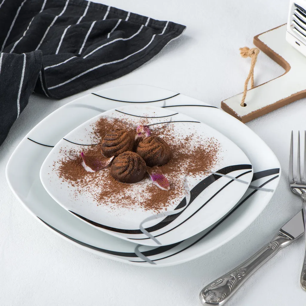 VEWEET, Serie 'Fiona', 100-teilig Porzellan Tafelservice Set, Kombiservice Mit Dessertteller, Speiseteller, Suppenteller, Müslischalen, Kaffeebecher, Kaffeetassen Set, Eierbecher, Milch- Und Zuckerset 5 VEWEET, Serie 'Fiona', 100-teilig Porzellan Tafelservice Set, Kombiservice Mit Dessertteller, Speiseteller, Suppenteller, Müslischalen, Kaffeebecher, Kaffeetassen Set, Eierbecher, Milch- Und Zuckerset – Bild 5
