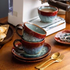 Vancasso Kaffeeservice »STARRY« 8-tlg Steinzeug Kaffeeset Mit Kaffeetasse, Untertasse -Qualitätsladen Für Geschirr dab714a718a2d54fb4707d5043c3dc5c