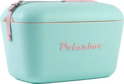Kühlbox | Passive Kühlbox | Kühltaschen Polar In Retro Vintage Design Aus Kunststoff Mit Polystyrol (Airpop) Thermische Isolierung, 12L In Türkis