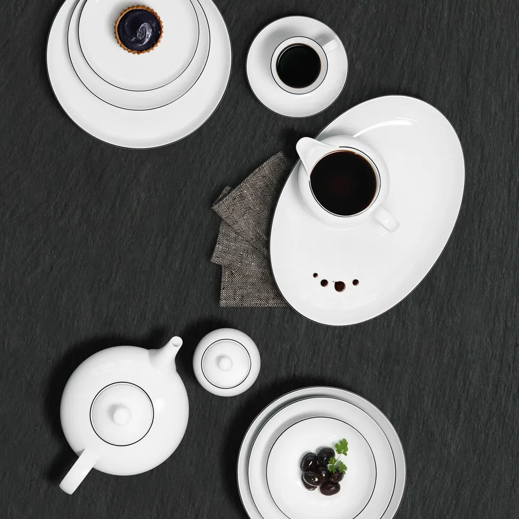 Seltmann Weiden Kaffeeservice Lido Schwarz Mit Farbrand Zeitlos 14 Seltmann Weiden Kaffeeservice Lido Schwarz Mit Farbrand Zeitlos – Bild 14