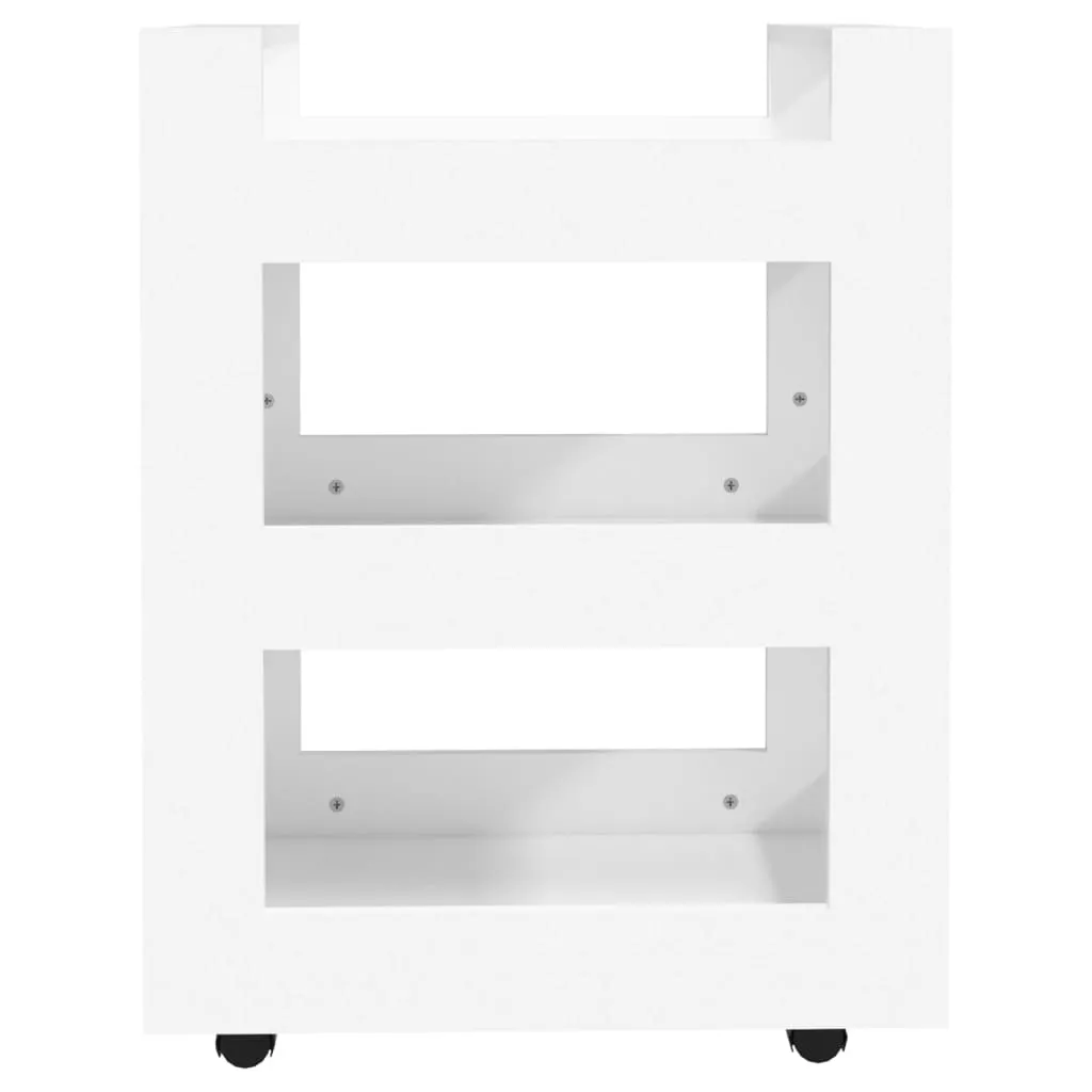 VidaXL Küchenwagen Weiß 60x45x80 Cm Holzwerkstoff 5 VidaXL Küchenwagen Weiß 60x45x80 Cm Holzwerkstoff – Bild 5