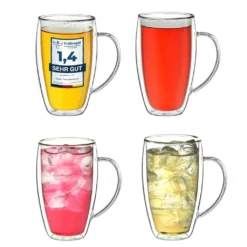 Thermoglas Mit Henkel „DG-SHH“ 400 Ml,4er Set