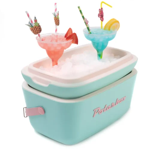 Kühlbox | Passive Kühlbox | Kühltaschen Polar In Retro Vintage Design Aus Kunststoff Mit Polystyrol (Airpop) Thermische Isolierung, 12L In Türkis – Bild 4