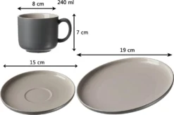 Ritzenhoff & Breker JASPER Kaffeeservice 12-tlg., Geschirrset, Service, Rund, Steinzeug, Grau, 407648 10 Ritzenhoff & Breker JASPER Kaffeeservice 12-tlg., Geschirrset, Service, Rund, Steinzeug, Grau, 407648 -Qualitätsladen Für Geschirr dc94650cebc0b9107ff68dcd84052907