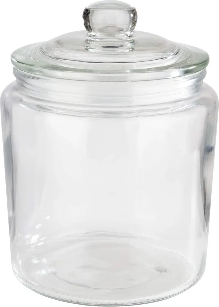 APS Vorratsglas -CLASSIC- /// Ø 11,5 Cm, H: 16 Cm, Volumen: 0,9 Liter /// Glas Polyethylen /// 82250 2 APS Vorratsglas -CLASSIC- /// Ø 11,5 Cm, H: 16 Cm, Volumen: 0,9 Liter /// Glas Polyethylen /// 82250 – Bild 2
