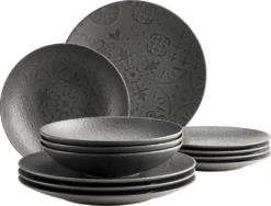 Tafelservice, Steinzeug Tafelservice, Steinzeug Trad. Tiles Mäser