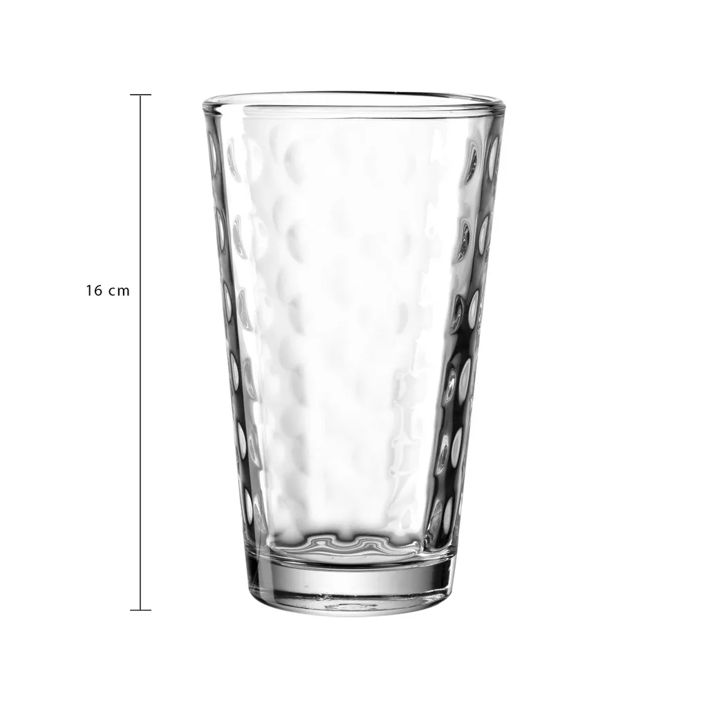 Leonardo OPTIC XL Trinkglas 540 Ml 4er Set 2 Leonardo OPTIC XL Trinkglas 540 Ml 4er Set – Bild 2