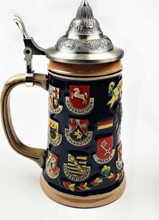 Bierkrug Mit Deckel Deutschland Bundesländer 0,5 Liter – Bild 3
