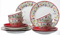 Flirt Kaffeeservice Doppio 18-teilig Mit Rotem Rand, Porzellan 5 Flirt Kaffeeservice Doppio 18-teilig Mit Rotem Rand, Porzellan -Qualitätsladen Für Geschirr e2671257eee3804686432603543794c7