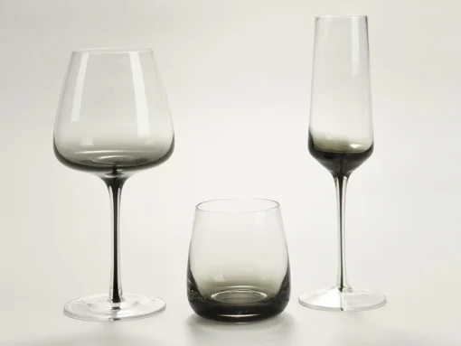 Sektglas 6er-Set - Grau Transparent - H. 23 Cm - 22 Cl - NURIA – Bild 3