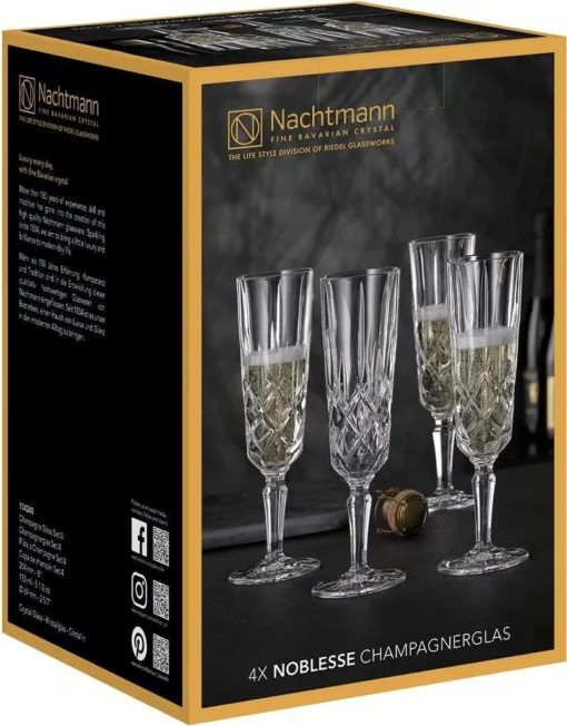 Nachtmann Champagnerglas Set/4 617/9 Noblesse UK/4 104248 – Bild 3