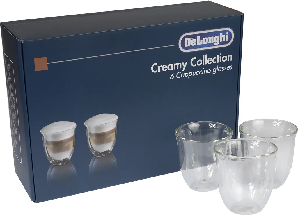 De'Longhi Delonghi Creamy Collection Box 6er Set Cappuccino Gläser DLSC301 (1er Pack) 4 De'Longhi Delonghi Creamy Collection Box 6er Set Cappuccino Gläser DLSC301 (1er Pack) – Bild 4