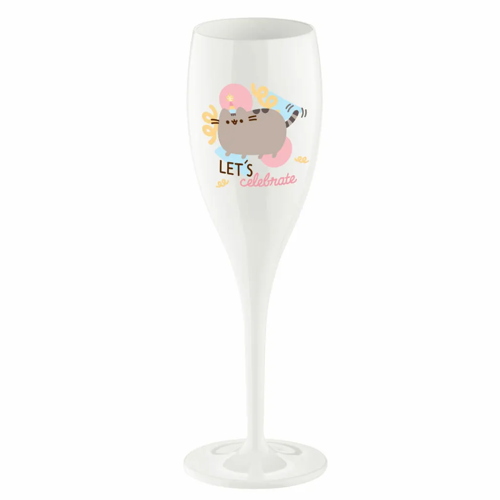 Koziol Sektglas Cheers No.1 Pusheen Lets Celebrate, Kunststoff, Baumwolle White, 100 Ml, 8031525 1 Koziol Sektglas Cheers No.1 Pusheen Lets Celebrate, Kunststoff, Baumwolle White, 100 Ml, 8031525