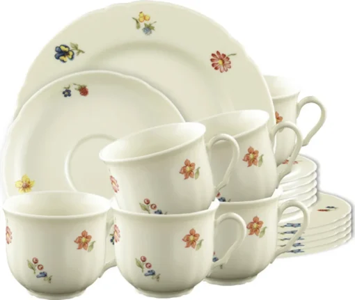 Seltmann Kaffeeservice 18 Tlg Marie-Luise Elfenbein 44714 Porzellan – Bild 7