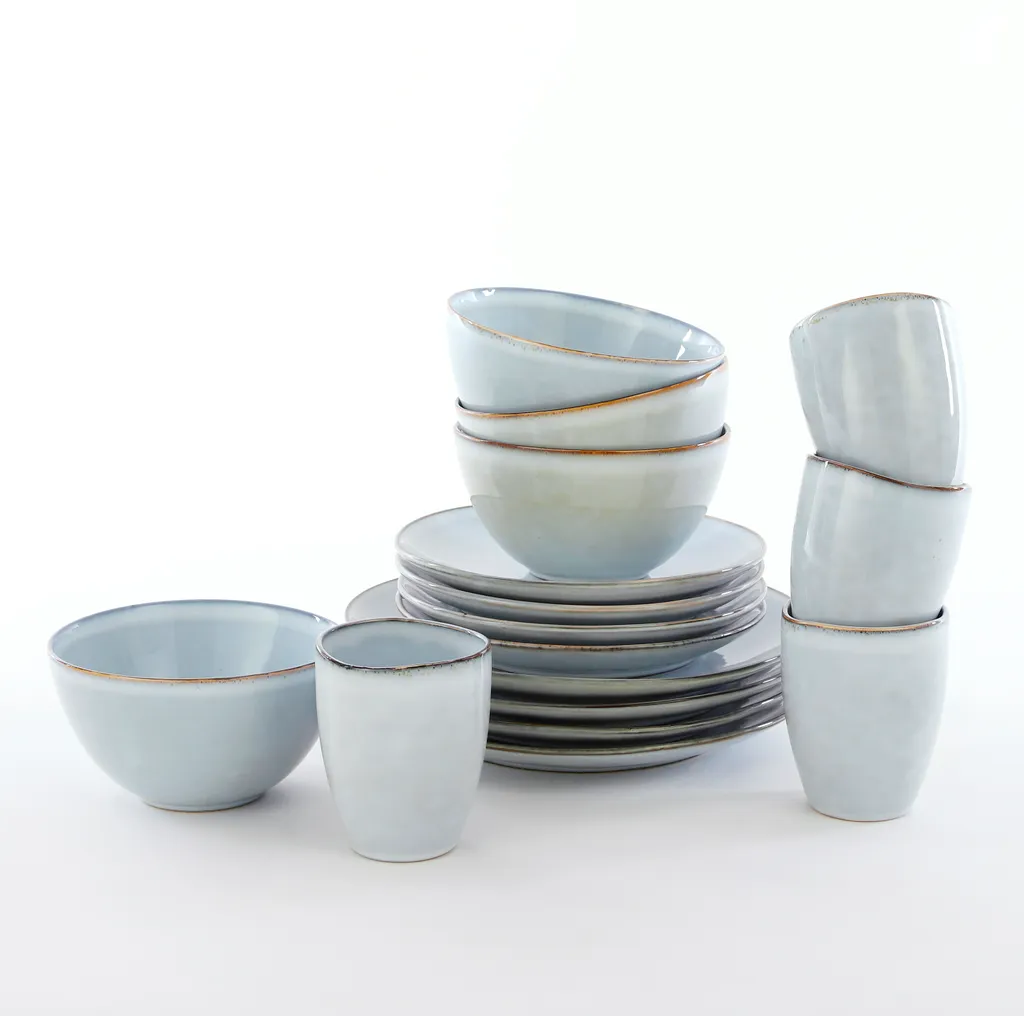 Mica Decorations Tabo Service Set Für 4 Personen - Keramik - Grau 2 Mica Decorations Tabo Service Set Für 4 Personen - Keramik - Grau – Bild 2