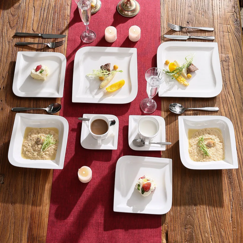 MALACASA, Serie Joesfa, 30 Tlg. Cremeweiß Porzellan Geschirrset Kombiservice Tafelservice Im Eleganten Design Mit Je 6 Tassen, 6 Untertassen, 6 Dessertteller, 6 Suppenteller Und 6 Speiseteller 8 MALACASA, Serie Joesfa, 30 Tlg. Cremeweiß Porzellan Geschirrset Kombiservice Tafelservice Im Eleganten Design Mit Je 6 Tassen, 6 Untertassen, 6 Dessertteller, 6 Suppenteller Und 6 Speiseteller – Bild 8