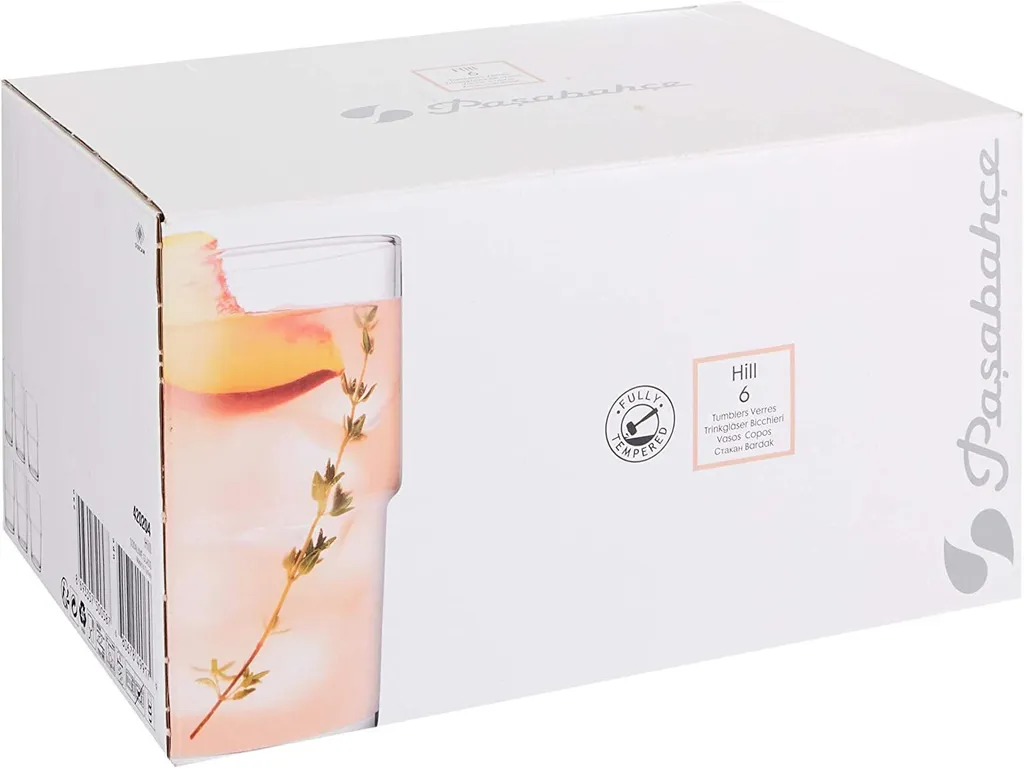 Pasabahce Hill Saftglas 6er 440cc Gläser-Set Trinkglas Stapelbar 2 Pasabahce Hill Saftglas 6er 440cc Gläser-Set Trinkglas Stapelbar – Bild 2