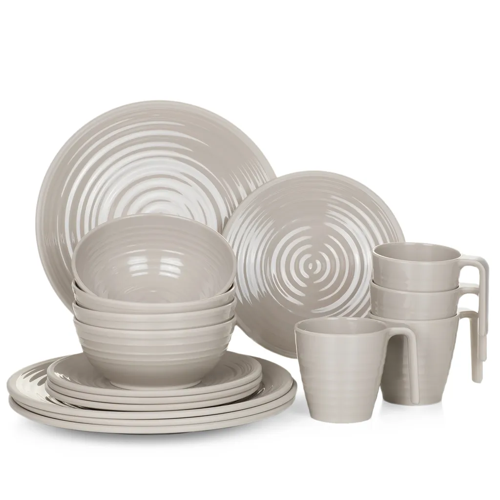 Melamin Camping Geschirr Set 4 Personen Coffee Design 16 Teilig Tafelgeschirr Picknick BBQ Kochgeschirr 1 Melamin Camping Geschirr Set 4 Personen Coffee Design 16 Teilig Tafelgeschirr Picknick BBQ Kochgeschirr