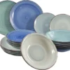 Studio Tavola Geschirr Set Ocean Blue 18-teilig