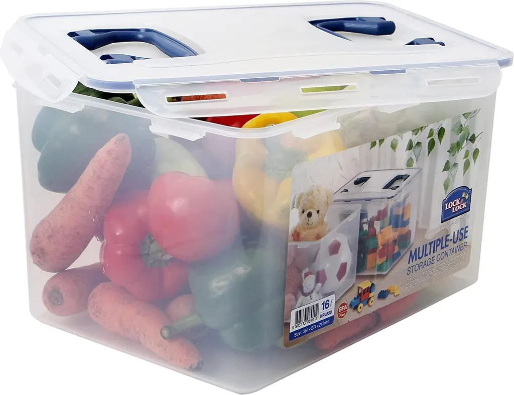 Lock&Lock - Lock & Lock Frischhaltebox 16 L Mit 2 Griffen 5 Lock&Lock - Lock & Lock Frischhaltebox 16 L Mit 2 Griffen – Bild 5