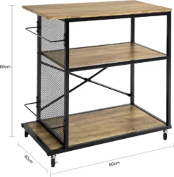 SoBuy SVW05-N Servierwagen Mit 3 Ebenen Beistellwagen Barwagen Küchenwagen Küchenregal Mit Rollen BHT Ca.: 80x80x40cm 11 SoBuy SVW05-N Servierwagen Mit 3 Ebenen Beistellwagen Barwagen Küchenwagen Küchenregal Mit Rollen BHT Ca.: 80x80x40cm -Qualitätsladen Für Geschirr ef712fbe46b18cb76ddc0894b00e770a