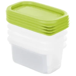 ROTHO Set Gefrierdosen 4 X 0.2 L DOMINO, Farbe:Limettengrün -Qualitätsladen Für Geschirr f02a0dc07462d6cca73eff8434ef5416