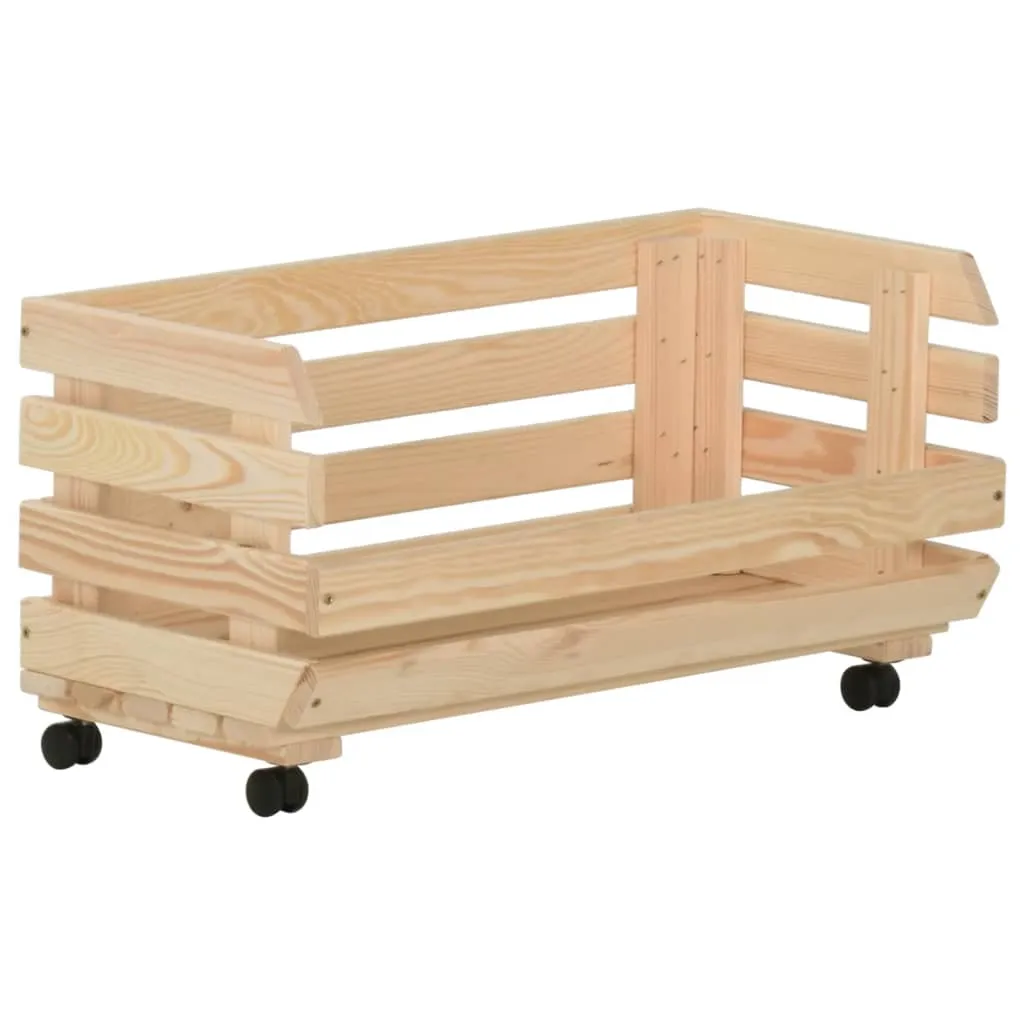 VidaXL Gemüsewagen 57x30x80 Cm Massivholz Kiefer 6 VidaXL Gemüsewagen 57x30x80 Cm Massivholz Kiefer – Bild 6