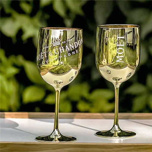 Moët & Chandon Champagnergläser Gold 6er Set Gläser Geschenkset – Bild 3