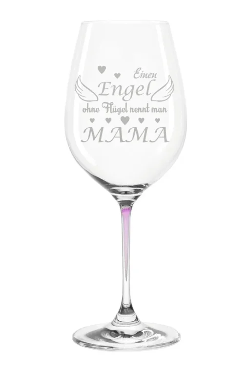 Leonardo Weinglas "Engel Ohne Flügel Nennt Man Mama" : La Perla