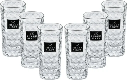 Three Sixty Gläser-Set – 6x Vodka Gläser 0,3L