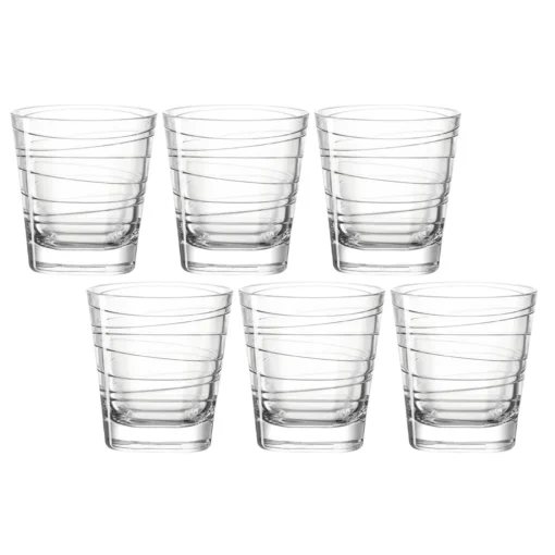 LEONARDO 019449 Vario Struttura Whiskybecher, Glas, 250 Ml, Klar (6 Stück) – Bild 3