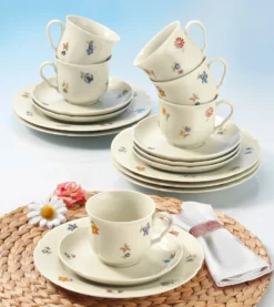 Seltmann Kaffeeservice 18 Tlg Marie-Luise Elfenbein 44714 Porzellan
