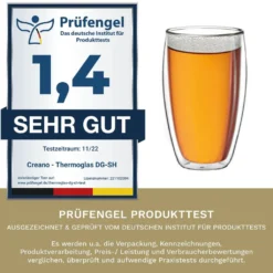 Creano Doppelwandiges Thermoglas 400ml „DG-SH“, Großes Doppelwandglas Aus Borosilikatglas, Doppelwandige Kaffeegläser, Teegläser, Latte Gläser 4er Set 11 Creano Doppelwandiges Thermoglas 400ml „DG-SH“, Großes Doppelwandglas Aus Borosilikatglas, Doppelwandige Kaffeegläser, Teegläser, Latte Gläser 4er Set -Qualitätsladen Für Geschirr f61ad3ee3dba673d42ccd0dd796c0990