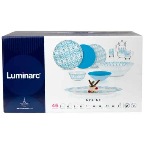 Tafelservice Luminarc Gesichirr Set Essservice 6 Presonen Speiseservice 46 Tlg – Bild 3