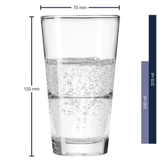 Leonardo Stapelbecher Set Event 6 Teilig Glas Trinkglas 330 Ml Spülmaschinenfest – Bild 5