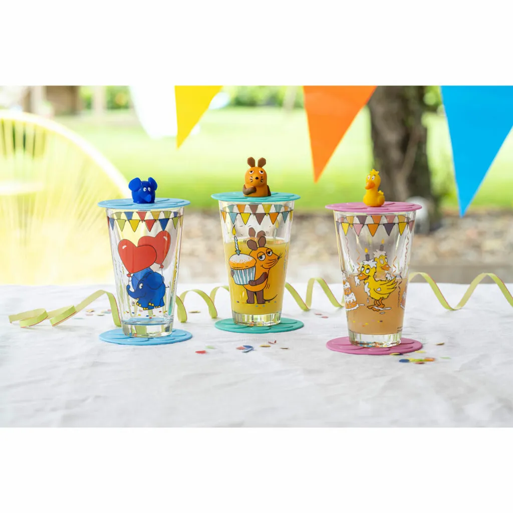 Leonardo Trinkset Bambini Maus Muffin, 3-tlg., Wasserglas, Untersetzer, Deckel, Trinkglas, Glas, 200 Ml, 021705 7 Leonardo Trinkset Bambini Maus Muffin, 3-tlg., Wasserglas, Untersetzer, Deckel, Trinkglas, Glas, 200 Ml, 021705 – Bild 7
