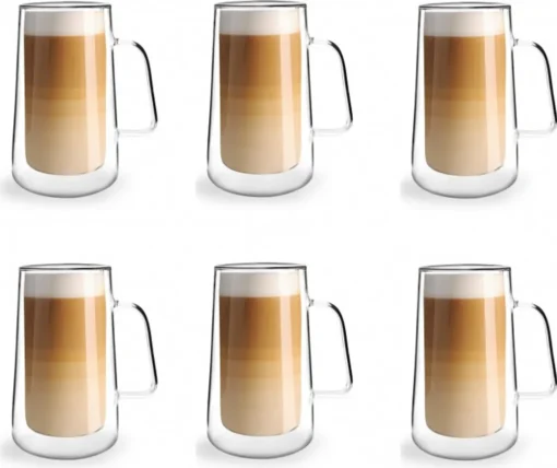 Thermogläser Doppelwandig 6er SET Latte Macchiato Espresso VIALLI DESIGN 300ml