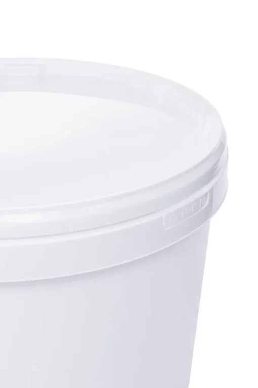 Eimer Mit Deckel Und Henkel Weiß Lebensmittelecht, Stabil, Luftdicht - Plastikeimer Mit Griff Bügel Lebensmitteleimer, Anzahl:1, Farbe:Weiß, Größe:3L – Bild 7