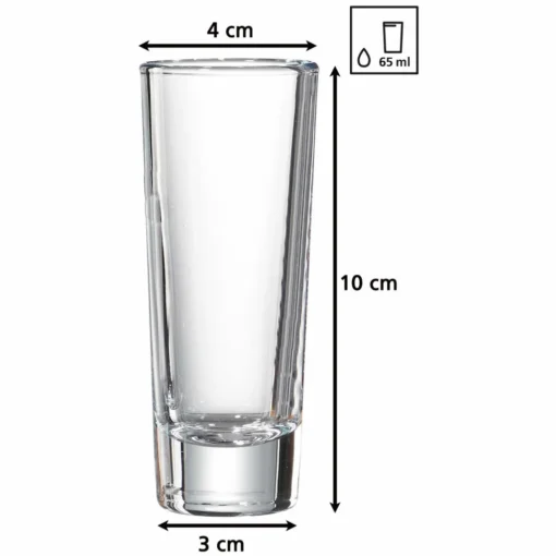 Ritzenhoff & Breker Stamper Skol 6er Set, Schnapsglas, Becher, Glas, Klar, 65 Ml, 811667 – Bild 3