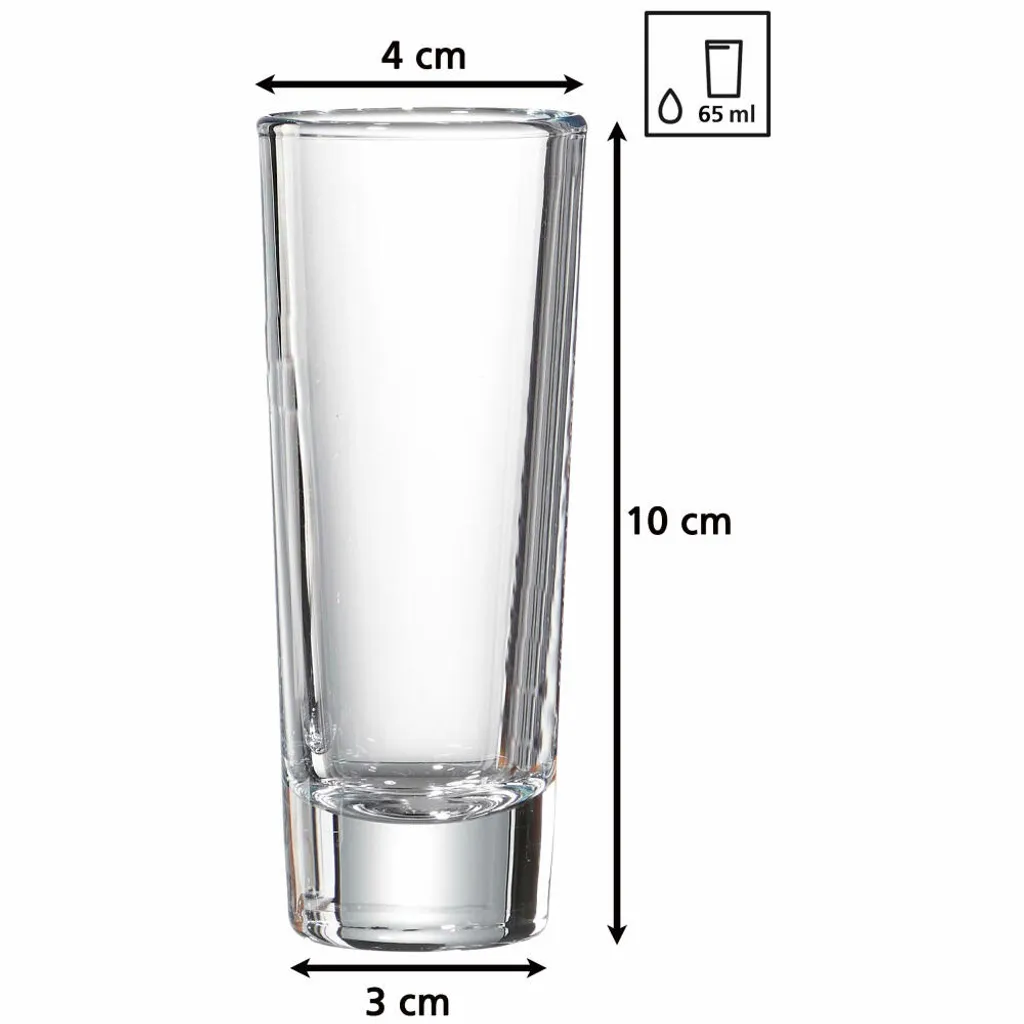 Ritzenhoff & Breker Stamper Skol 6er Set, Schnapsglas, Becher, Glas, Klar, 65 Ml, 811667 3 Ritzenhoff & Breker Stamper Skol 6er Set, Schnapsglas, Becher, Glas, Klar, 65 Ml, 811667 – Bild 3