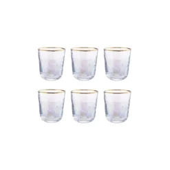 BUTLERS SMERALDA 6x Gläser Mit Goldrand 280ml