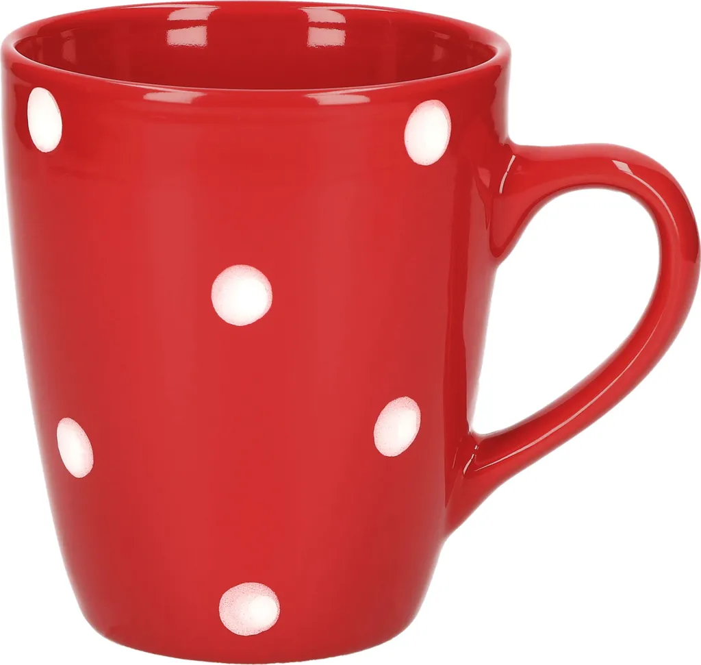 Emily 18tlg Frühstücksset 6 Personen Rot Weiße Punkte Teller Kaffeebecher Schalen Geschirrset 4 Emily 18tlg Frühstücksset 6 Personen Rot Weiße Punkte Teller Kaffeebecher Schalen Geschirrset – Bild 4