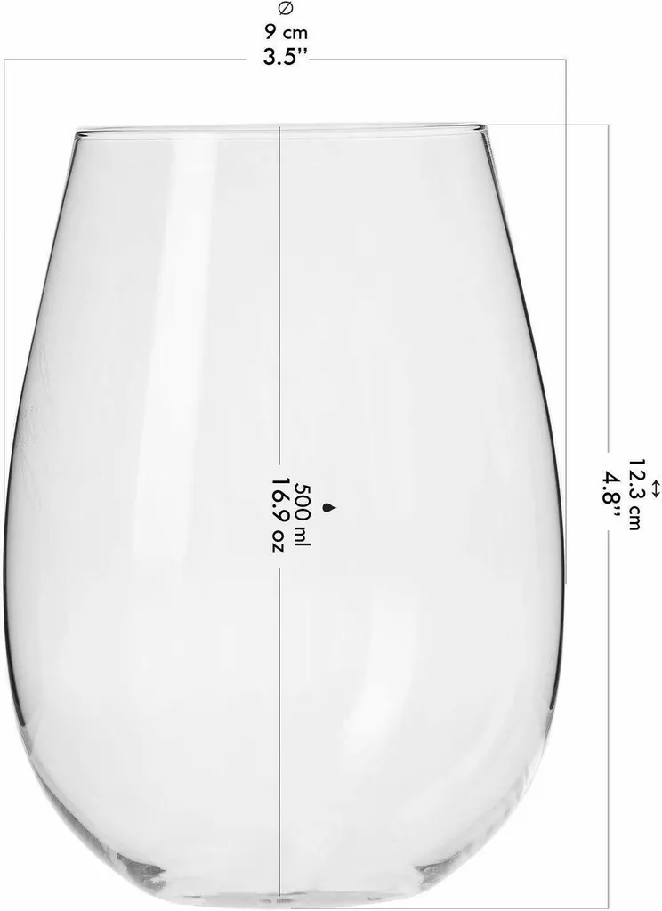 KROSNO Harmony Große Weißweingläser Ohne Stiel, 6er-Set, 500 Ml 14 KROSNO Harmony Große Weißweingläser Ohne Stiel, 6er-Set, 500 Ml – Bild 14