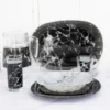 Tafelservice Marble Black 46 Tlg. LUMINARC