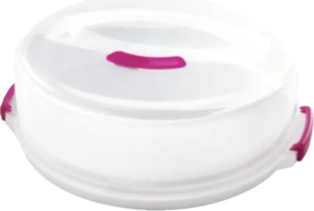 Metaltex Tortenbehälter ø36cm Höhenvers, Transparent/rot/weiß 10 Metaltex Tortenbehälter ø36cm Höhenvers, Transparent/rot/weiß – Bild 10