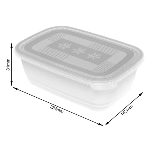 ROTHO Set Gefrierdosen 2 X 1.9 L FREEZE, Farbe:Transparent – Bild 6
